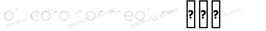 bill corp nar medium字体转换
